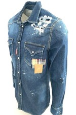 camicia jeans uomo dsquared2
