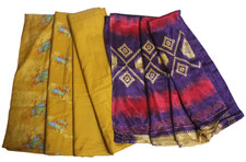 Sari indiani vintage tessuto