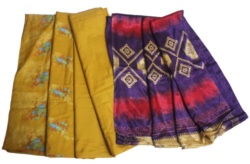 Sari indiani vintage tessuto