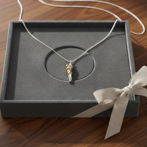 Collana ciondolo abbraccio - collana,