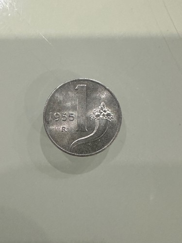 Moneta lira del 1955 - moneta,