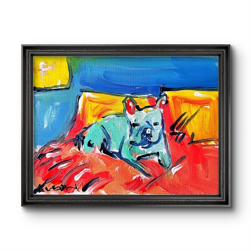 Aleph original art dog - dog, x