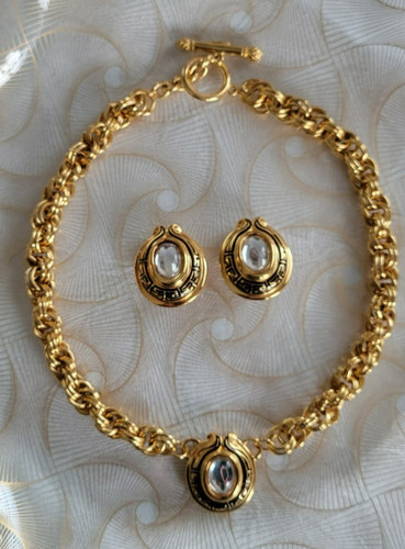 Collana con logo - , oro