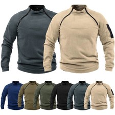 Maglione uomo pile tattico giacca esercito combattimento felpa sport jumper top