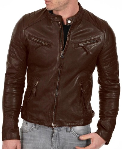 Giacca pelle cafe racer - giacca, di
