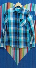 Camicia da ragazzo a quadri manica lunga H&M in cotone multicolore taglia 13/14