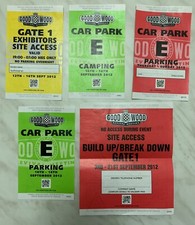 Lotto N.5 BIGLIETTI Goodwood FOS 2012 Con Braccialetto Wristband Espositore