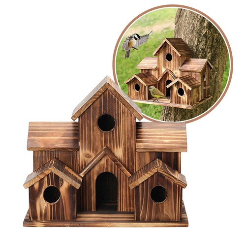 Casette per uccelli legno 6 - casette, in