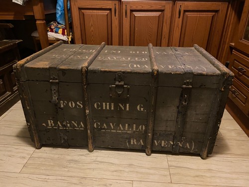 Baule legno viaggio - legno, da