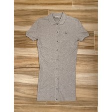 Lacoste Grey Marl Full Button