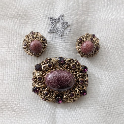 Set orecchini spille vintage - set, e