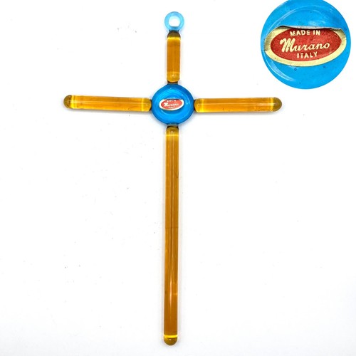 Crocifisso vetro murano - crocifisso, di