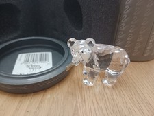 Statua Swarovski 261925 orso grizzly pesce 5,5 cm imballo originale 