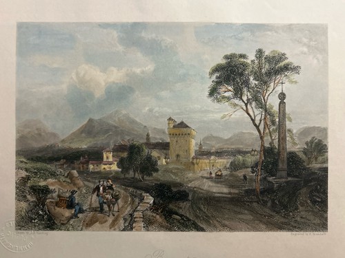 Benevento incisione originale - benevento,incisione,