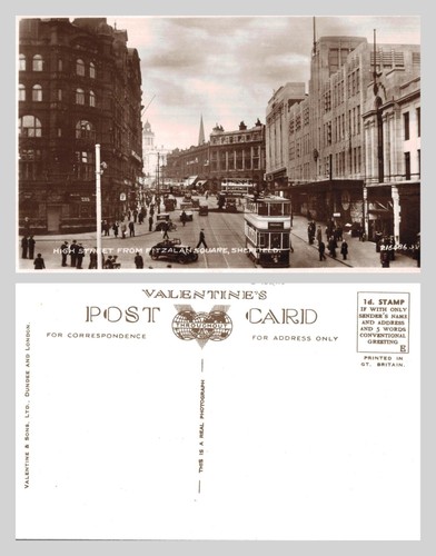 Vintage postcard high street - -,