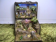 UNICO !! Presepe Artigianale ARABO!! Completo Illuminazione Regolabile, Carillon