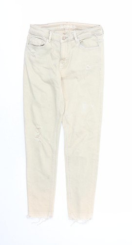 Jeans skinny donna zara beige - jeans,