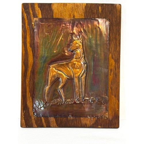 Doberman cane vintage - , 10"