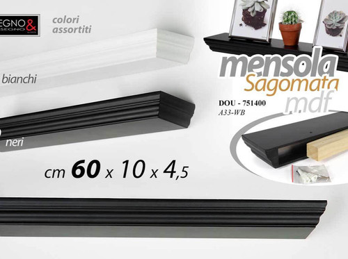 Mensola parete sagomata - da,