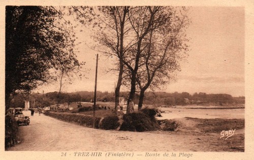Cpa trez hir - trez-hir, (finistère)