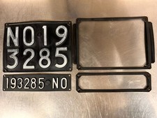 targa auto d'epoca  anteriore