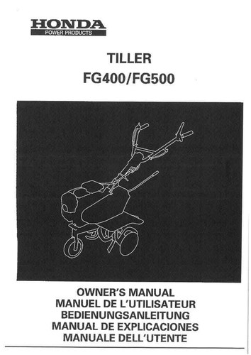 Manuale operatore honda - manuale,
