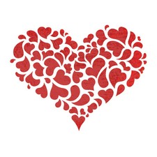 Stencil riutilizzabile a cuore