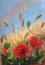 Papaveri luminosi - Quadro