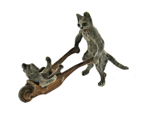 Gatti bronzo vienna con - bronzo,