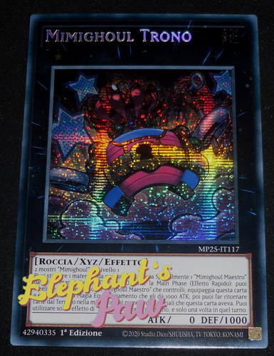 Yugioh mimighoul trono rara - -,