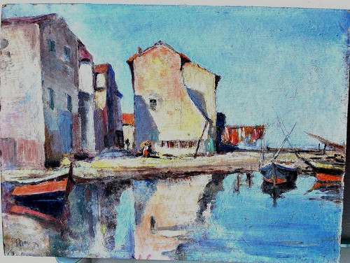 Dipinti olio su cartone - olio,