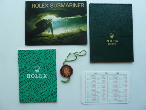 Rolex submariner booklet - rolex,