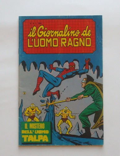 Giornalino uomo ragno - l'uomo,