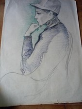 STUDIO RAGAZZA DISEGNO ANNI 50