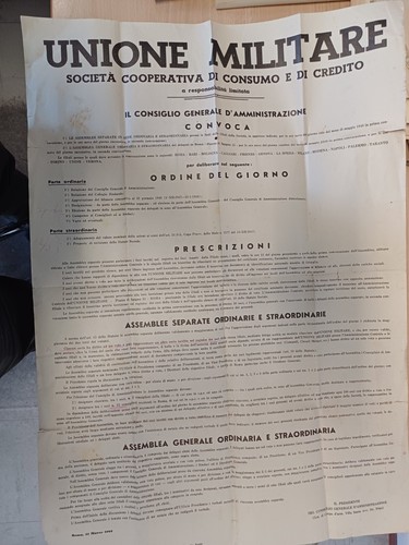 Manifesto unione militare 1948 - unione,