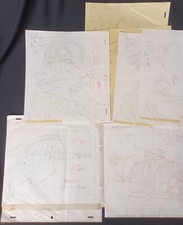 Dragon Ball GT "Pan's Gambit" Pan and Bizu 7  layout Cellulo Cel  [cletius]