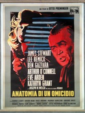 A4 ANATOMIA DI UN OMICIDIO manifesto poster Preminger Stewart Anatomy of Murder