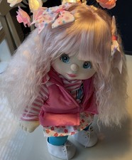 Bambola Mattel My Child OOAK anni 80🩷 rosa pallido capelli ultra lunghi e occhi dacqua🩵Carina