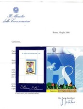 2006 Foglietti diciottenni coppia azzuro rosa nuovo gomma integra