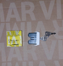 INTERRUTTORE CON CHIAVE VIMAR PLANA 14083 BIANCO