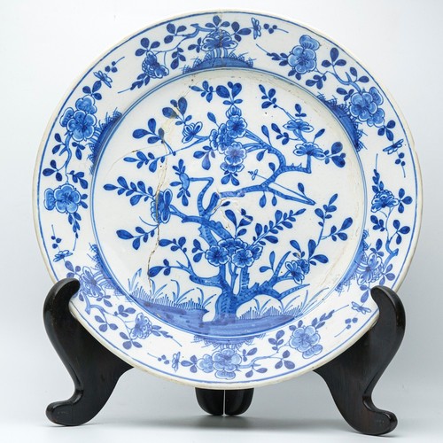 English delftware charger - delftware,