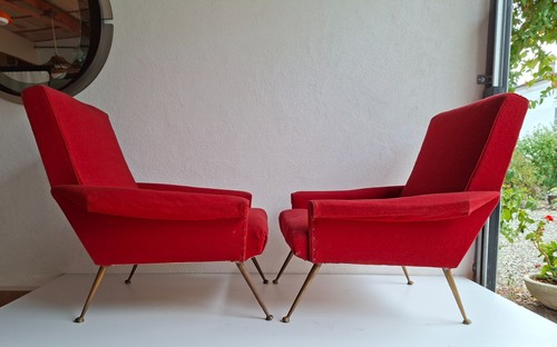 Coppia poltrone anni 50 - coppia, di