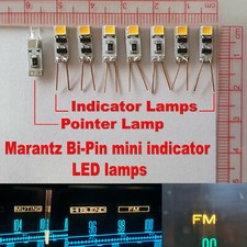 8x Bi-Pin Vintage Marantz