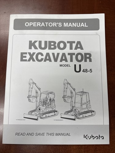 Kubota u48 operators manual - kubota,