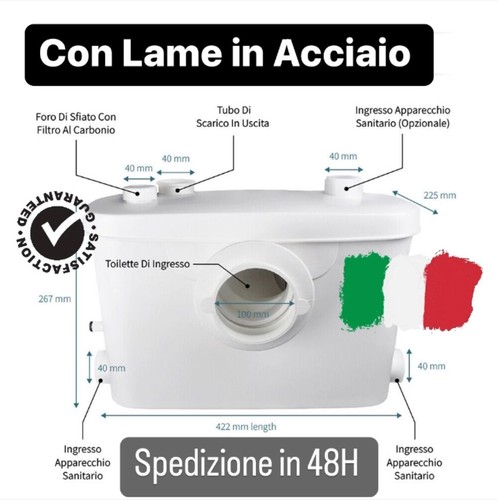 Trituratore maceratore - maceratore, wc