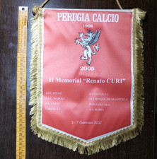 PERUGIA RARO GAGLIARDETTO MEMORIAL RENATO CURI  2007 JUVENTUS ROMA LAZIO NAPOLI