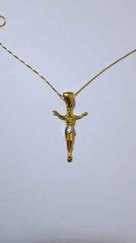 Collana con cristo 45cm senza - con,