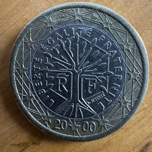 Moneta euro francia - moneta, prima