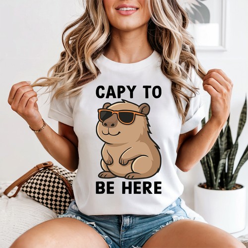 Shirt donna capy be here - t-shirt, to