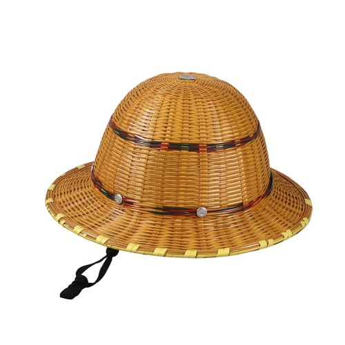 Casco bambù con piastra in - con,